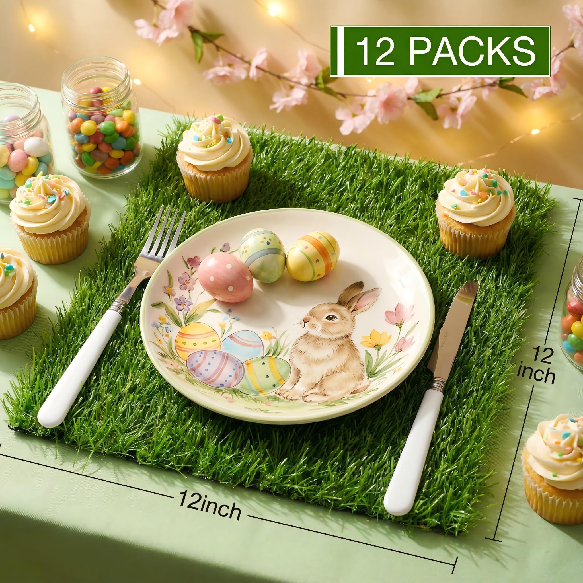 XLX TURF Easter centerpiece grass patch adds natural charm to festive tables