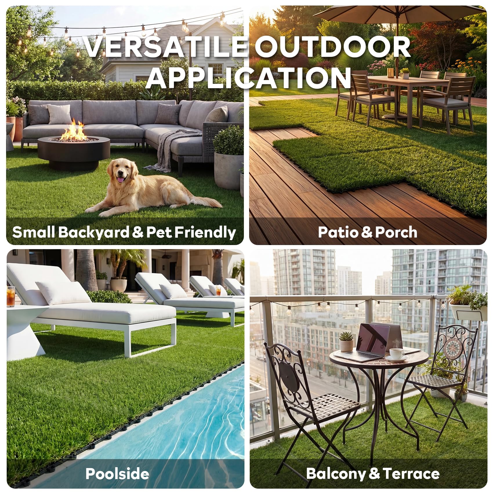 XLX TURF easy-clean durable base is simple to wipe down.