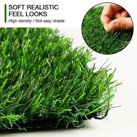 XLX TURF golf and football party decor grass mats add themed flair