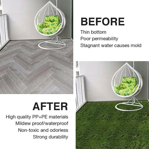 XLX TURF multi-function decor for yard, walkway, or poolside.