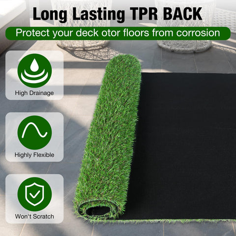 XLX TURF waterproof surface stands up to weather.