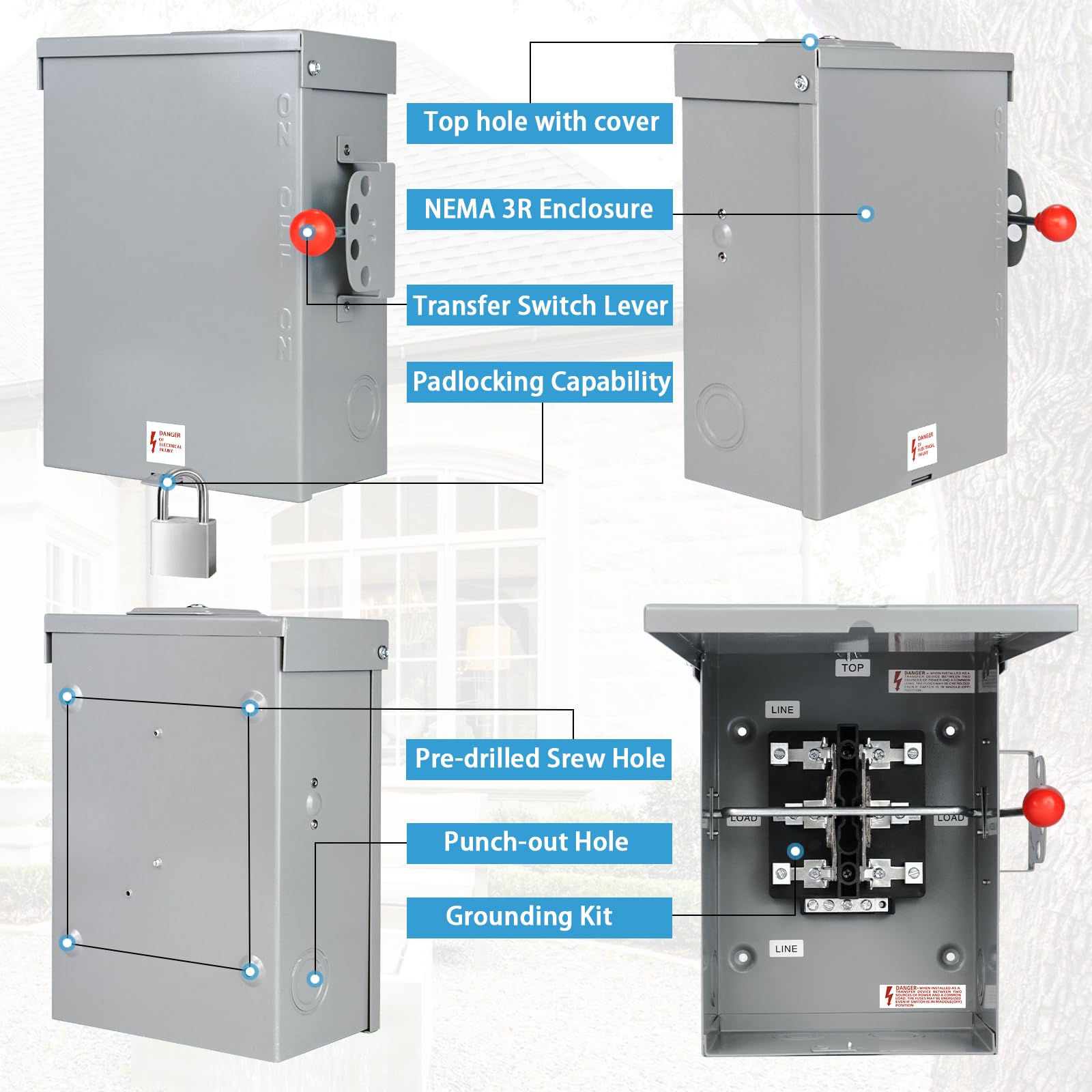 XMK 100A NEMA 3R enclosure for outdoor and indoor installation