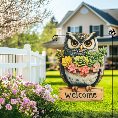 Xmoyaas farmhouse porch flag brings lively garden vibes to entrances.