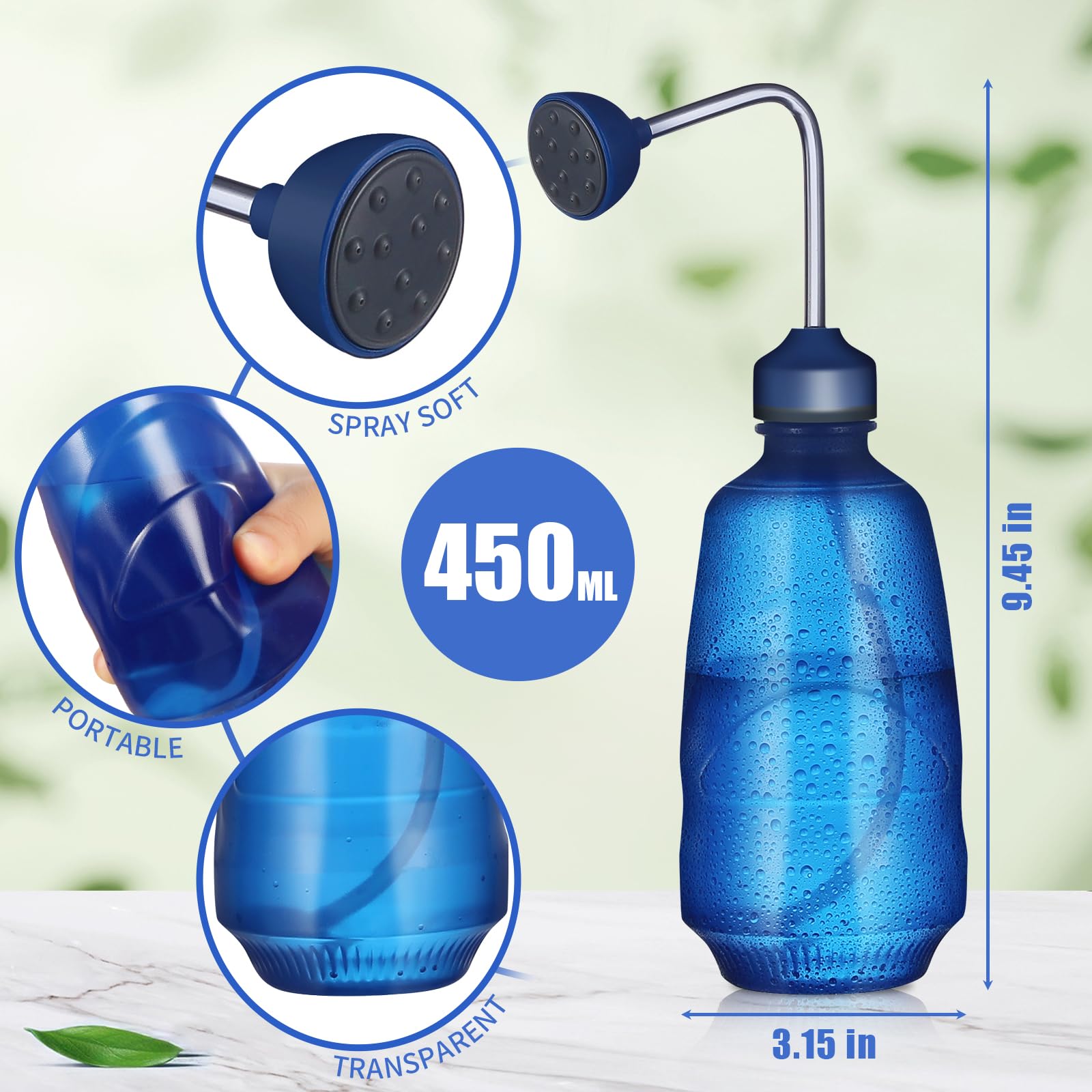 XMPBFYH 450ml with 2-in-1 spray head for versatile watering and feeding
