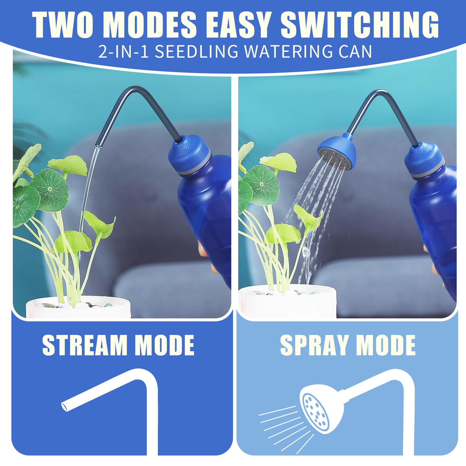 XMPBFYH 450ml ergonomic handle reduces wrist strain during watering