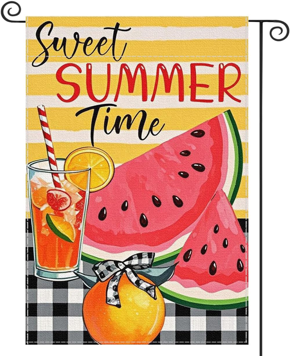 XMRCARRY Sweet Summer Watermelon flag for outdoor welcome and seasonal curb appeal.