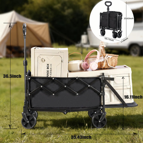 XMT 100L folding wagon ideal for beach and shopping trips.