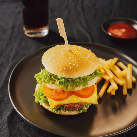 XMZY flat-handle skewers prevent rotation during serving