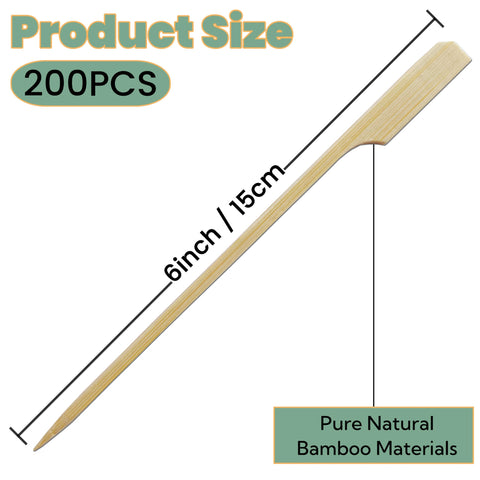 XMZY natural bamboo skewers highlight eco-friendly material and neutral flavor