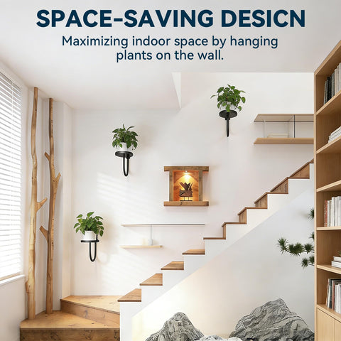 XNGZY wall planters 3-pack kitchen display for compact herb and ornament storage