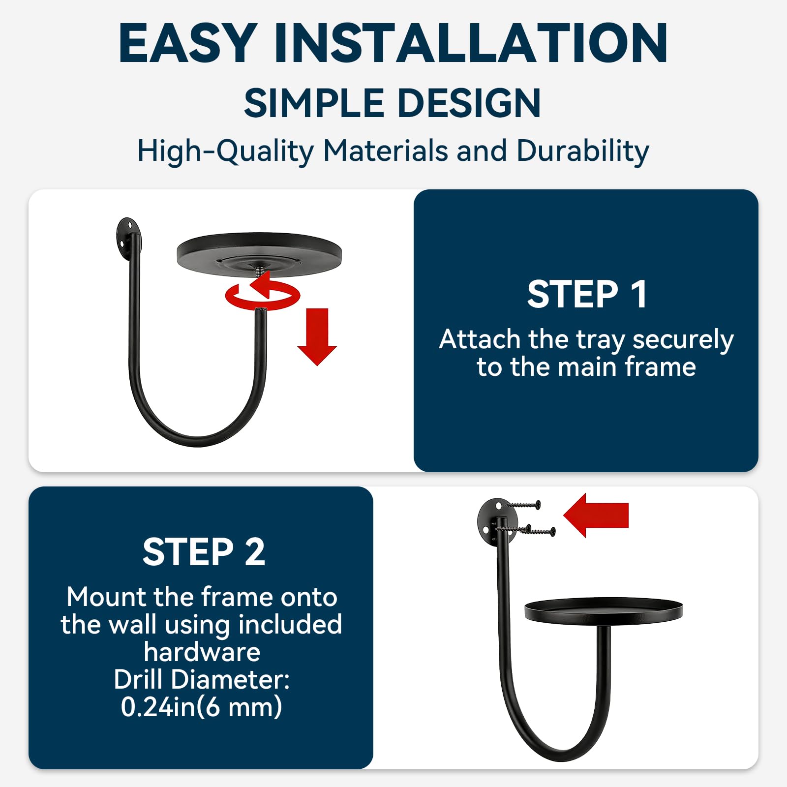 XNGZY wall planters 3-pack side mount demonstrates easy wall integration