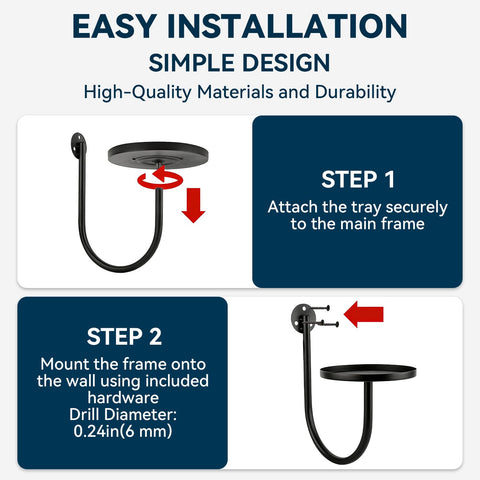 XNGZY wall planters 3-pack side mount demonstrates easy wall integration
