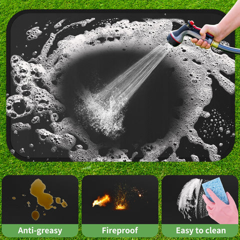 XOHUYD double-sides-silicone-coating mats resist heat and spills.