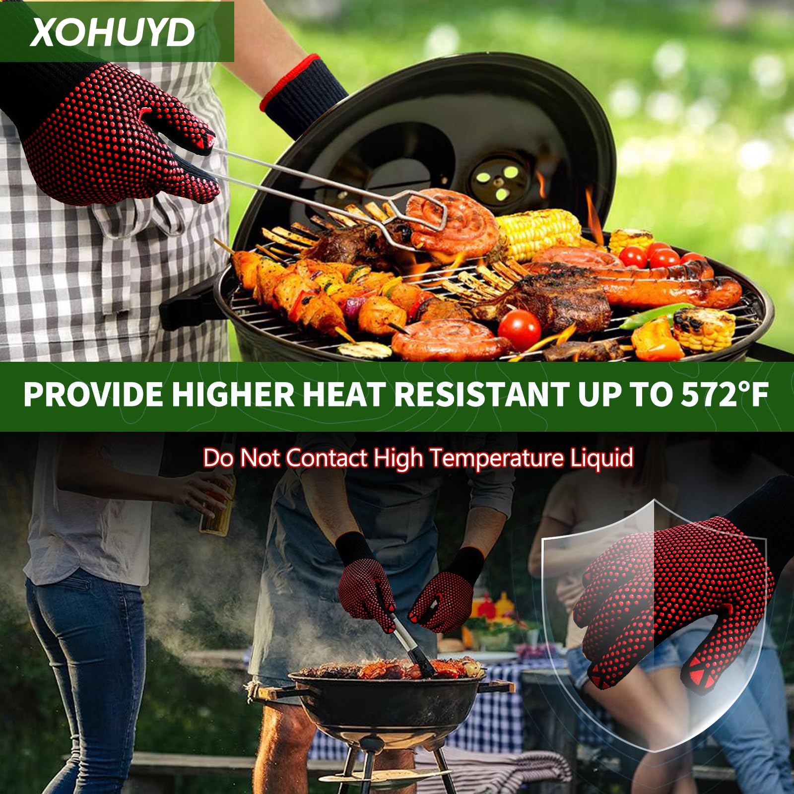 XOHUYD obtrusive-design-grill-mat blends with outdoor decor.