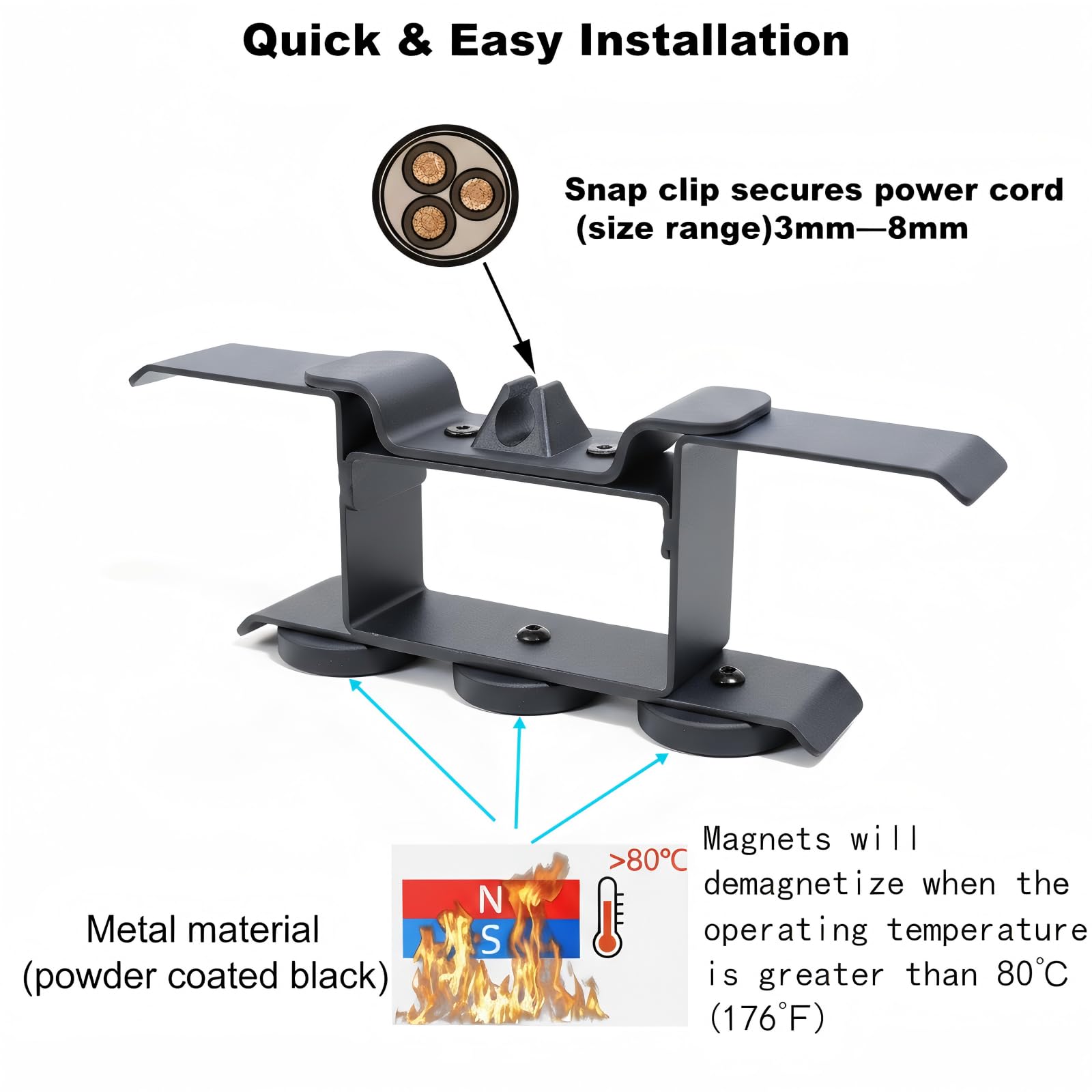XOIEPZE durable metal powder-coated body withstands outdoor grilling.