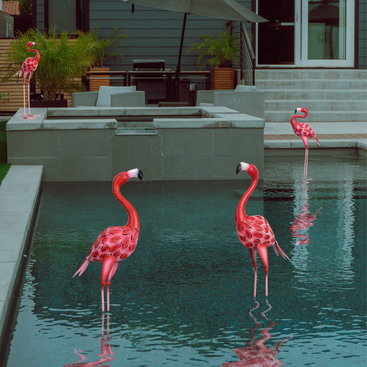 XONOR indoor flamingo window decor pink adds a playful focal point