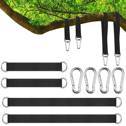 XonyiCos 4-piece short straps for tree swings—durable and easy to install.