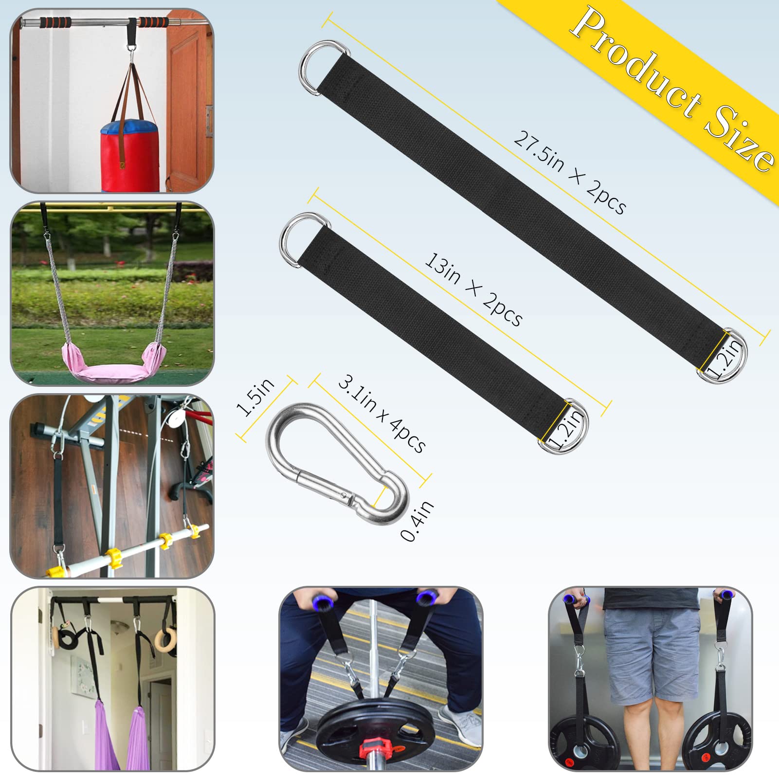 XonyiCos rugged straps with welded D-rings distribute load evenly.