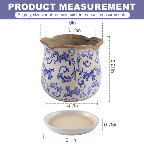 Xoogifae planter features brown smudges and vintage glaze for rustic charm