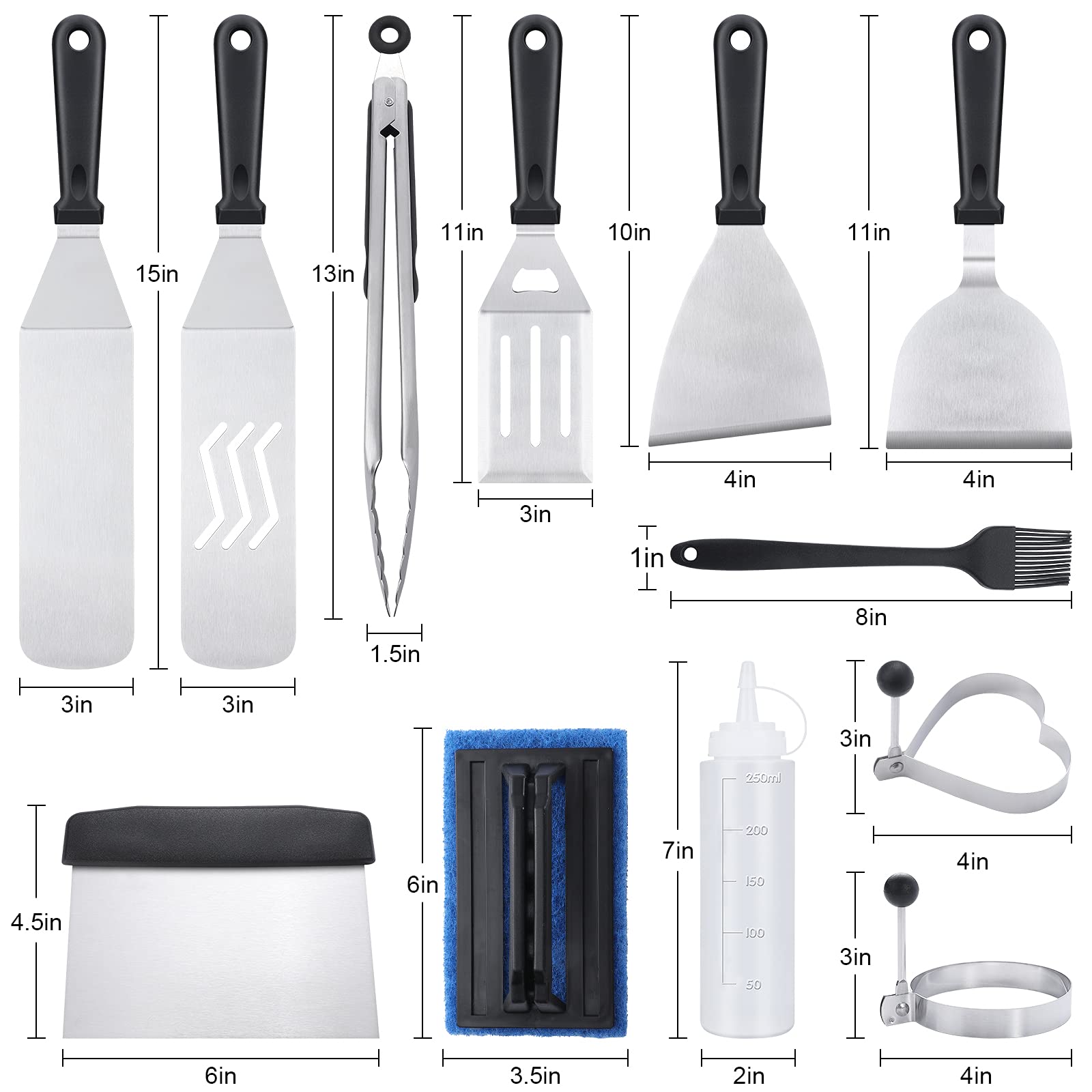 XOOHP griddle scraper cleans the surface efficiently