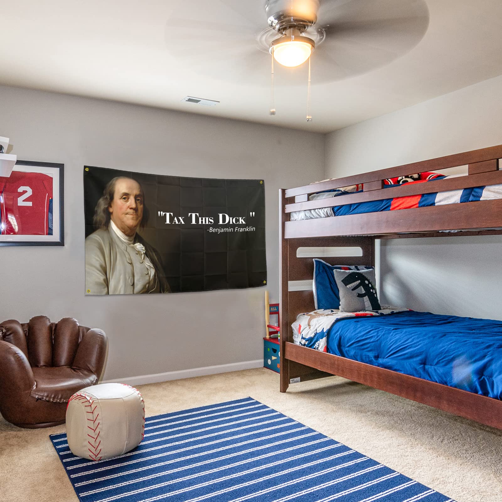 XOVVER dorm decor flag sparks conversation and showcases style.