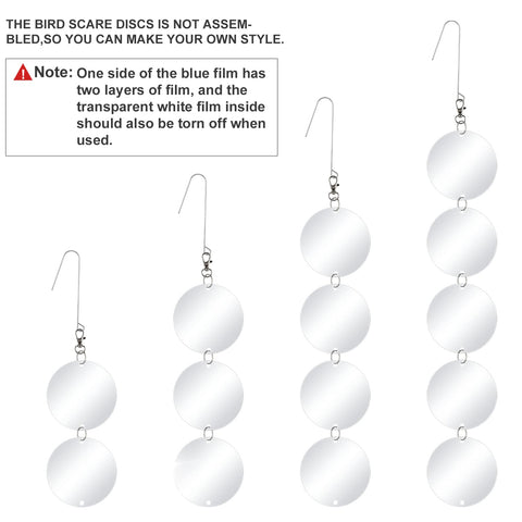 XPCARE discs reflect sunlight to deter geese and ducks nearby.