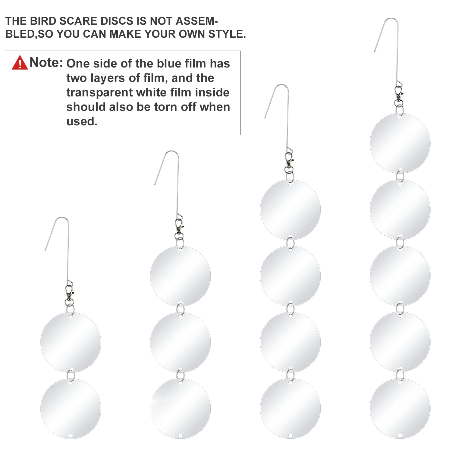 XPCARE bird scare discs reflecting sunlight for shimmering deterrence