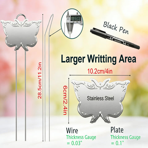 XPIEYSOL stainless steel garden marker endures outdoor conditions