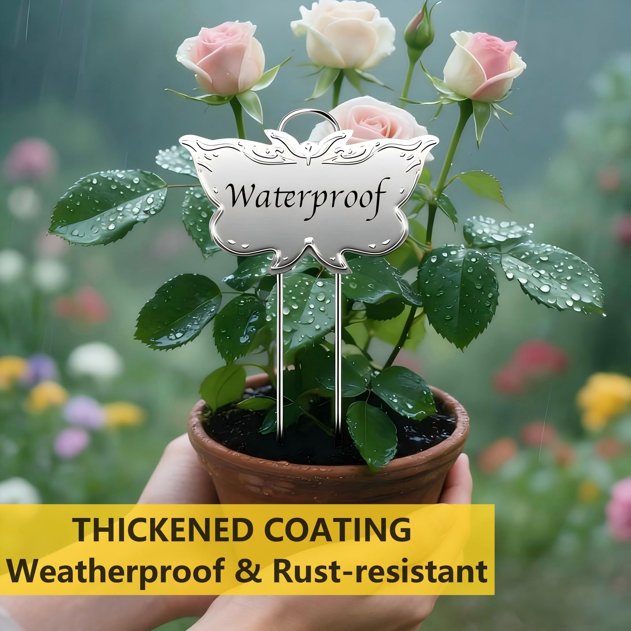 XPIEYSOL tilted plant label at 25 degrees for easy reading