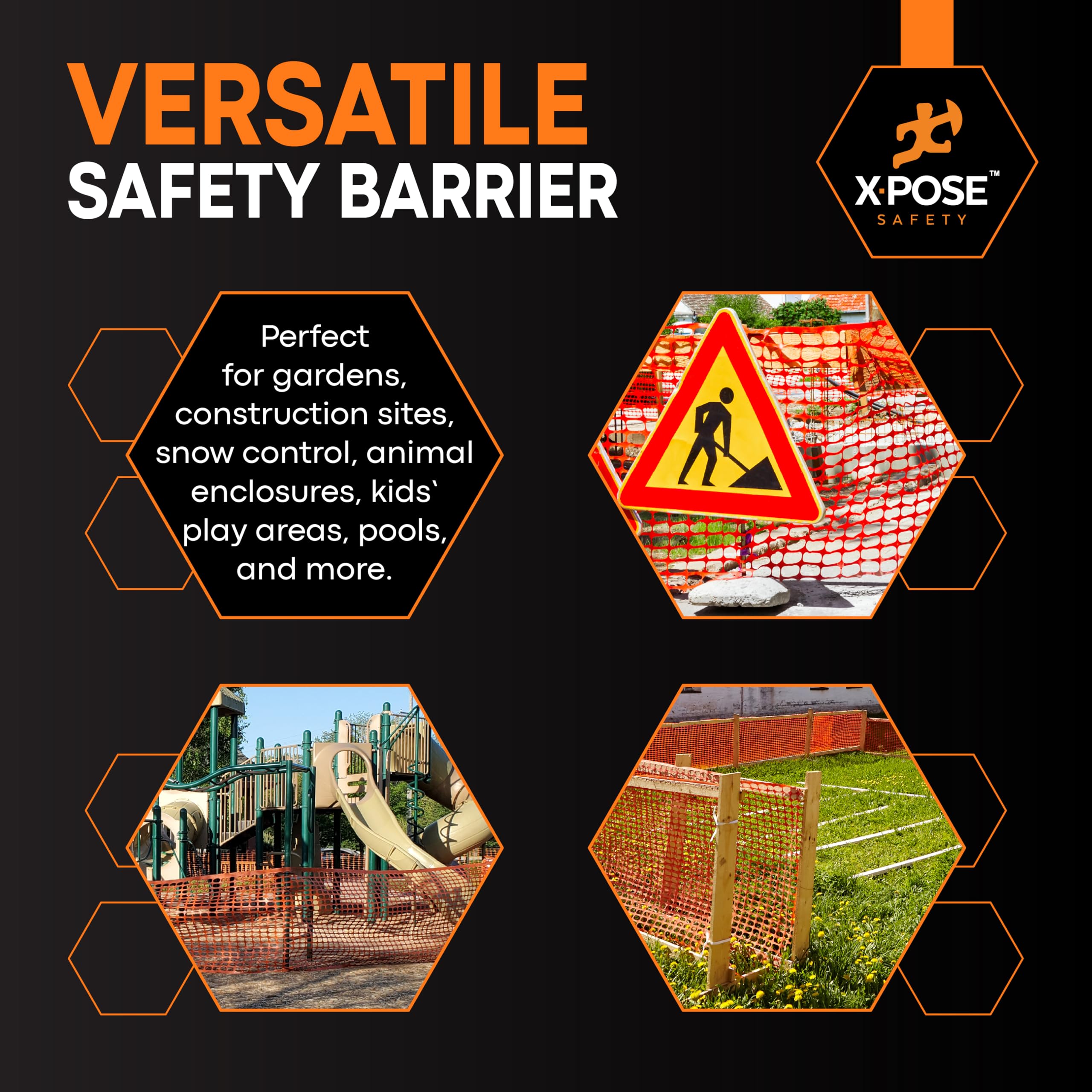 Xpose Safety barrier setup demonstrates quick, reusable fencing for projects.