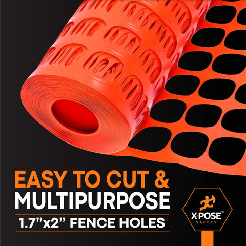 Xpose Safety construction site barrier clearly defines the work zone.