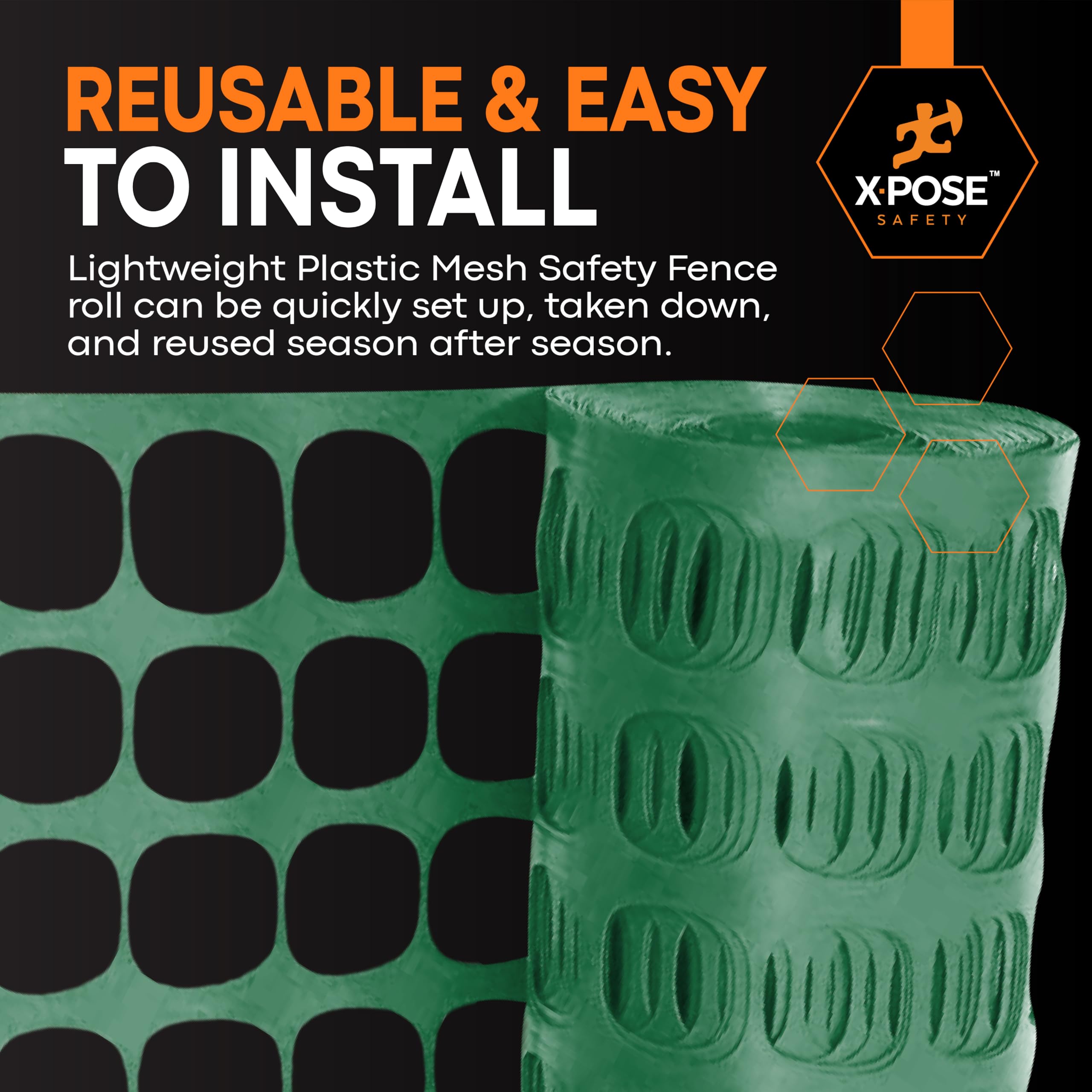 Xpose Safety pool area barrier mesh fence enhances poolside safety.