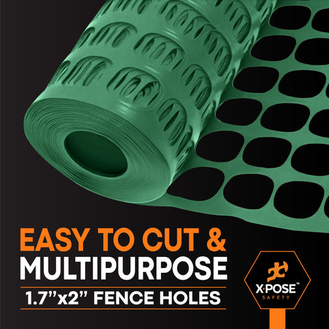 Xpose Safety snow control mesh fence helps manage drift.