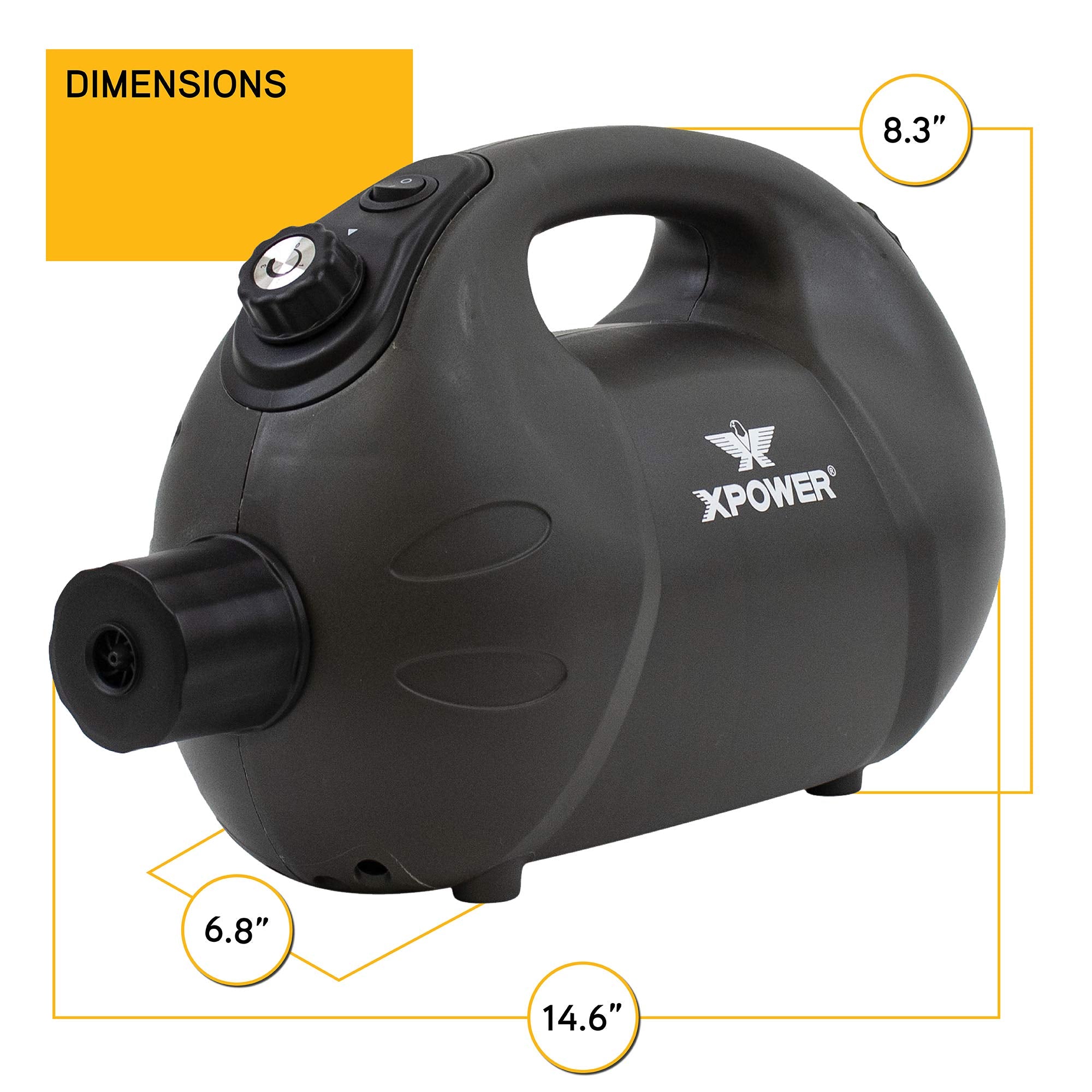 XPOWER F-16B compact, durable housing withstands daily use