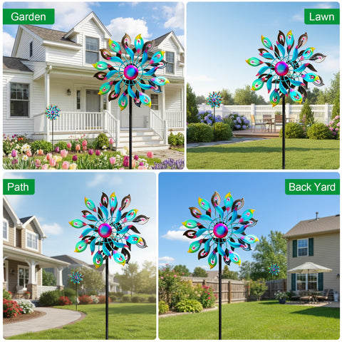 XPSCOCO yard decor for pathways and borders with daytime art and night glow
