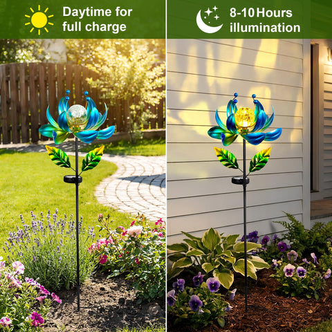 XPSCOCO wind spinner showing 360° rotation in a gentle breeze