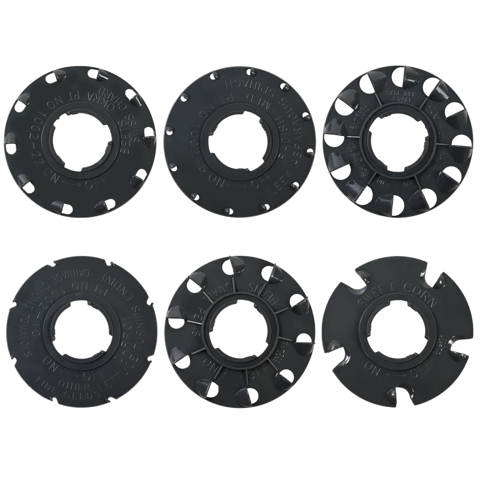XQK 60009 seed plates for Earthway 1001-B enable even spacing for consistent germination