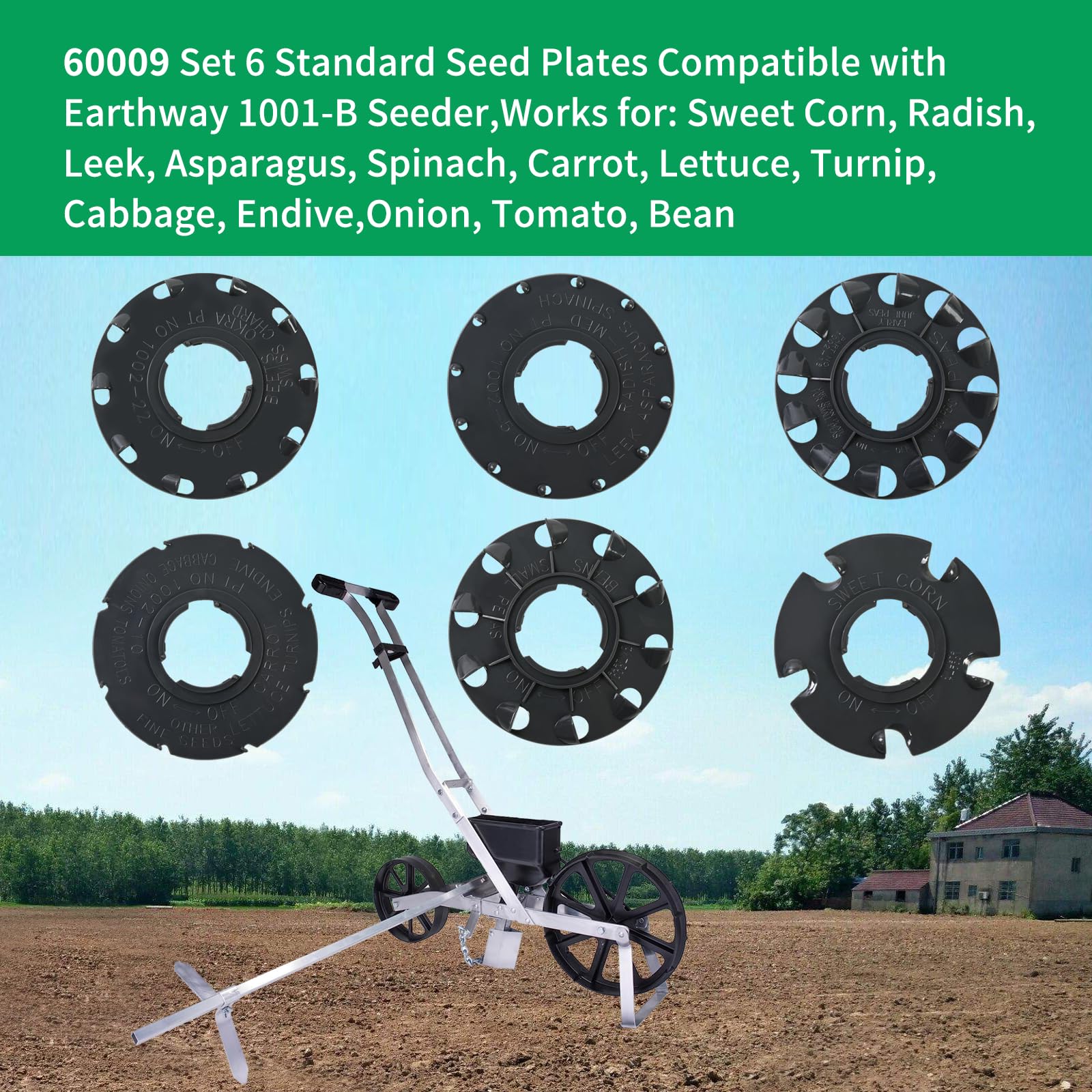 XQK sweet corn seed plate ensures precise placement for larger kernels and tidy rows