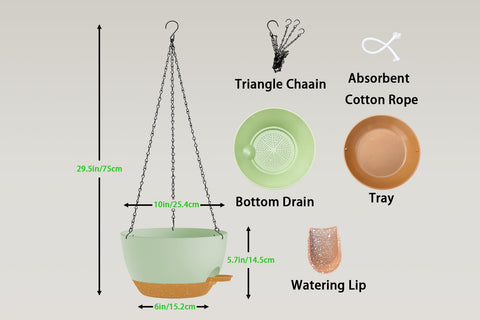 XQSHPDM hanging planters chains and hooks show sturdy hanging system