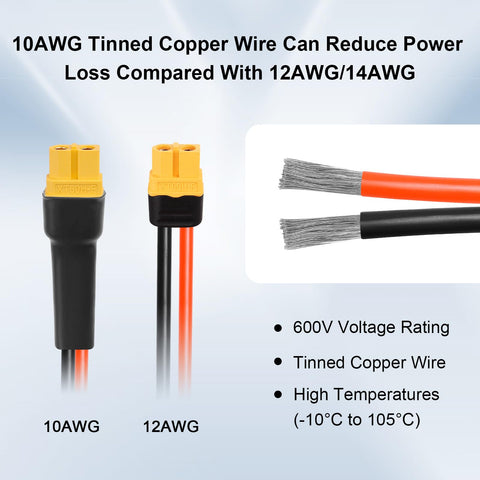 XRDS-XT60 heavy-duty power transfer for demanding RC systems.