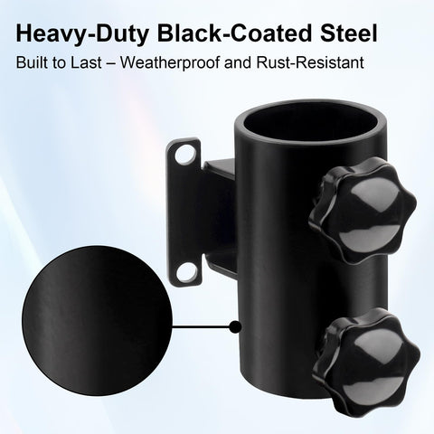 XRDS-RF heavy-duty black-coated steel construction resists rust
