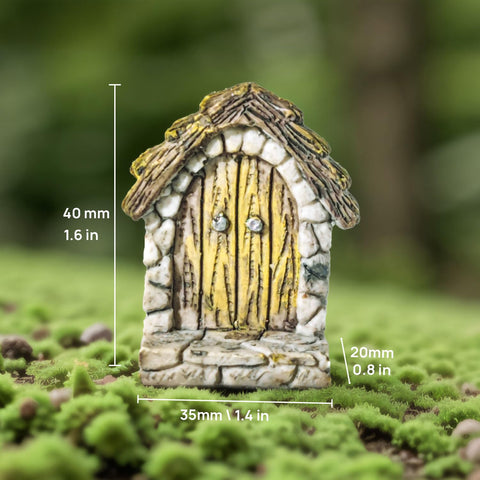 XRI XURUOYI Fairy Door in terrarium display adds realism to tiny landscapes.