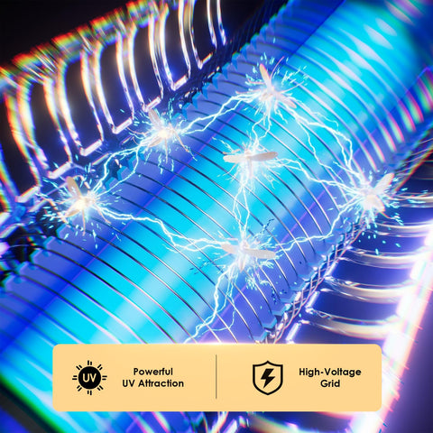 Xriba bug zapper with 4200V electric grid for fast pest elimination.