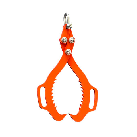 XROPURR 2 serrated claw hook lifts logs securely with wide opening