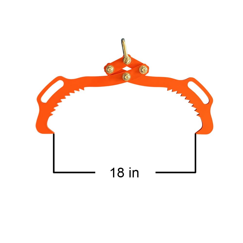 XROPURR log lifting tongs in heavy-duty steel for durable lumber handling