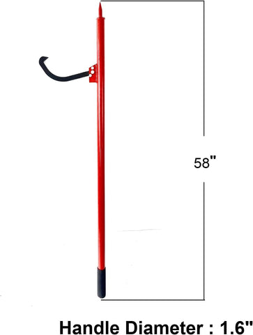 XROPURR log peavey rubber grip enhances control and safety during handling.