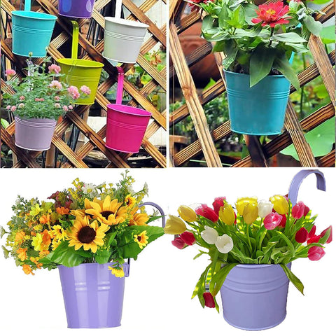 XRR planters with easy assembly, bucket and hook included.