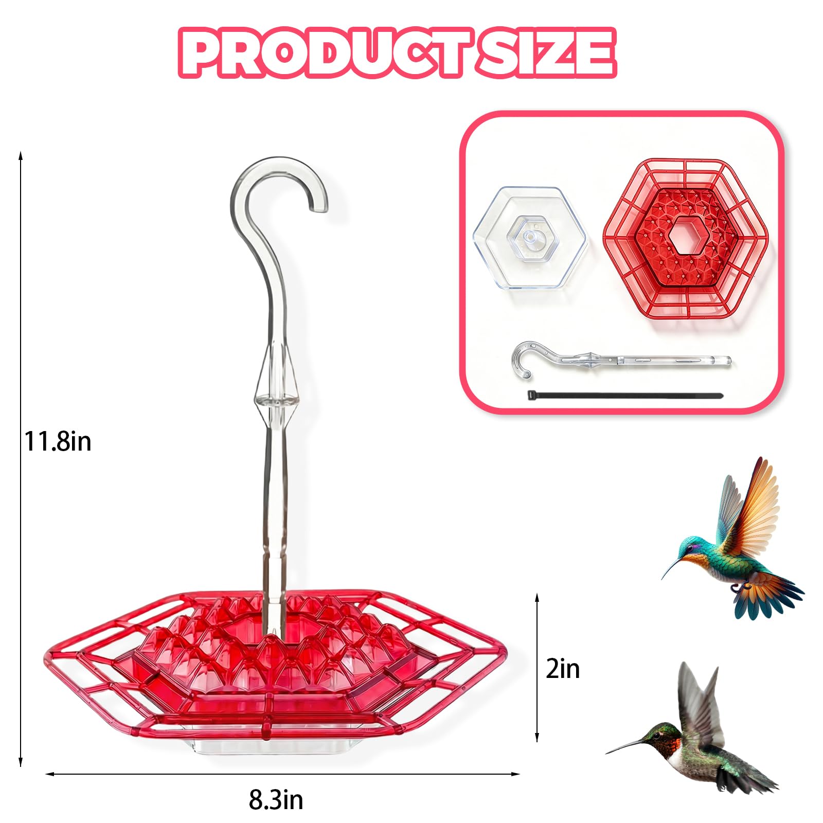 XRWEETH ready-to-use setup supports quick hanging and effortless birdwatching