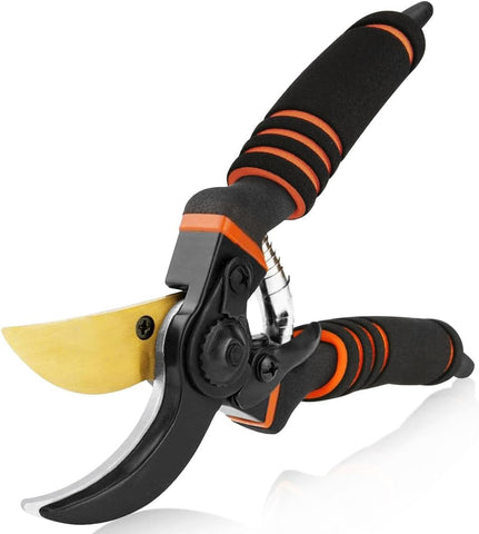 XSBAIHUO pruner with ergonomic foam grip for comfortable long sessions