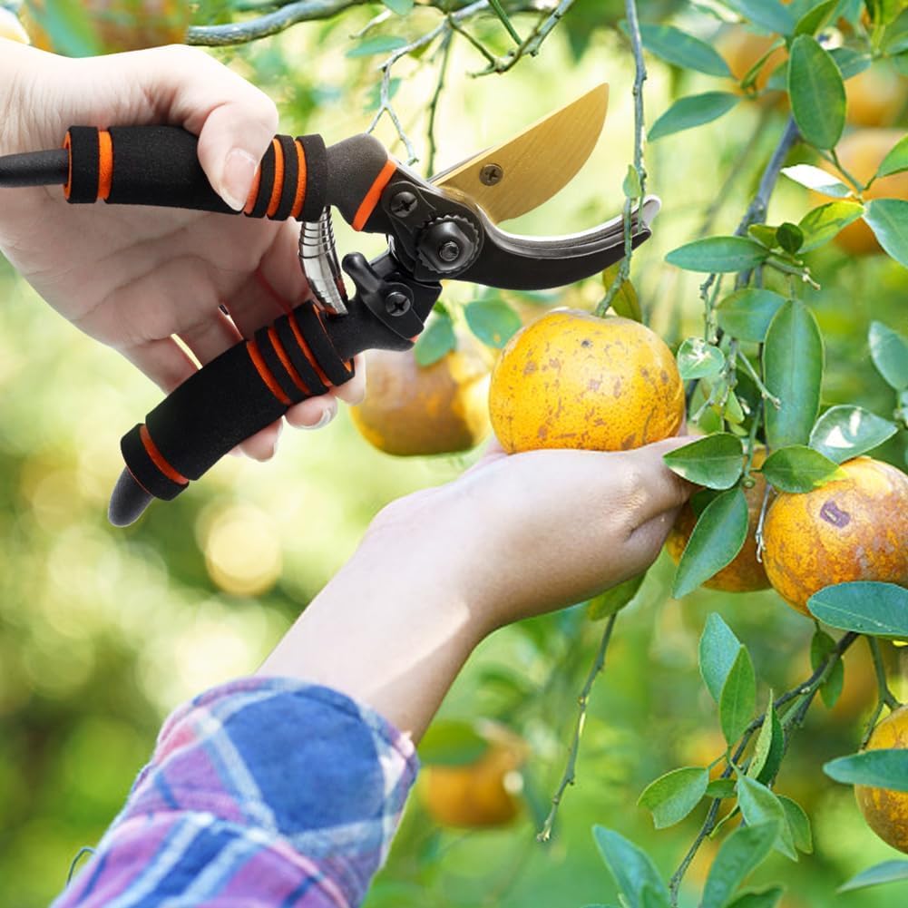 XSBAIHUO pruner in use shows grip and balance